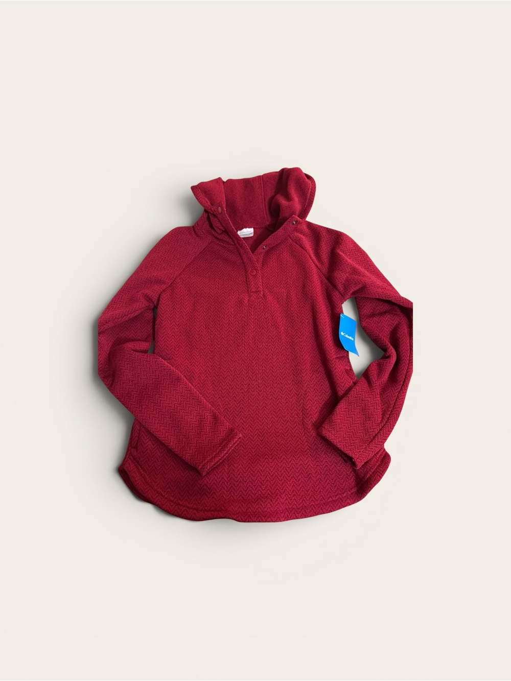 Women's columbia Darling Day maroon  Hooded Pullover Sweater
